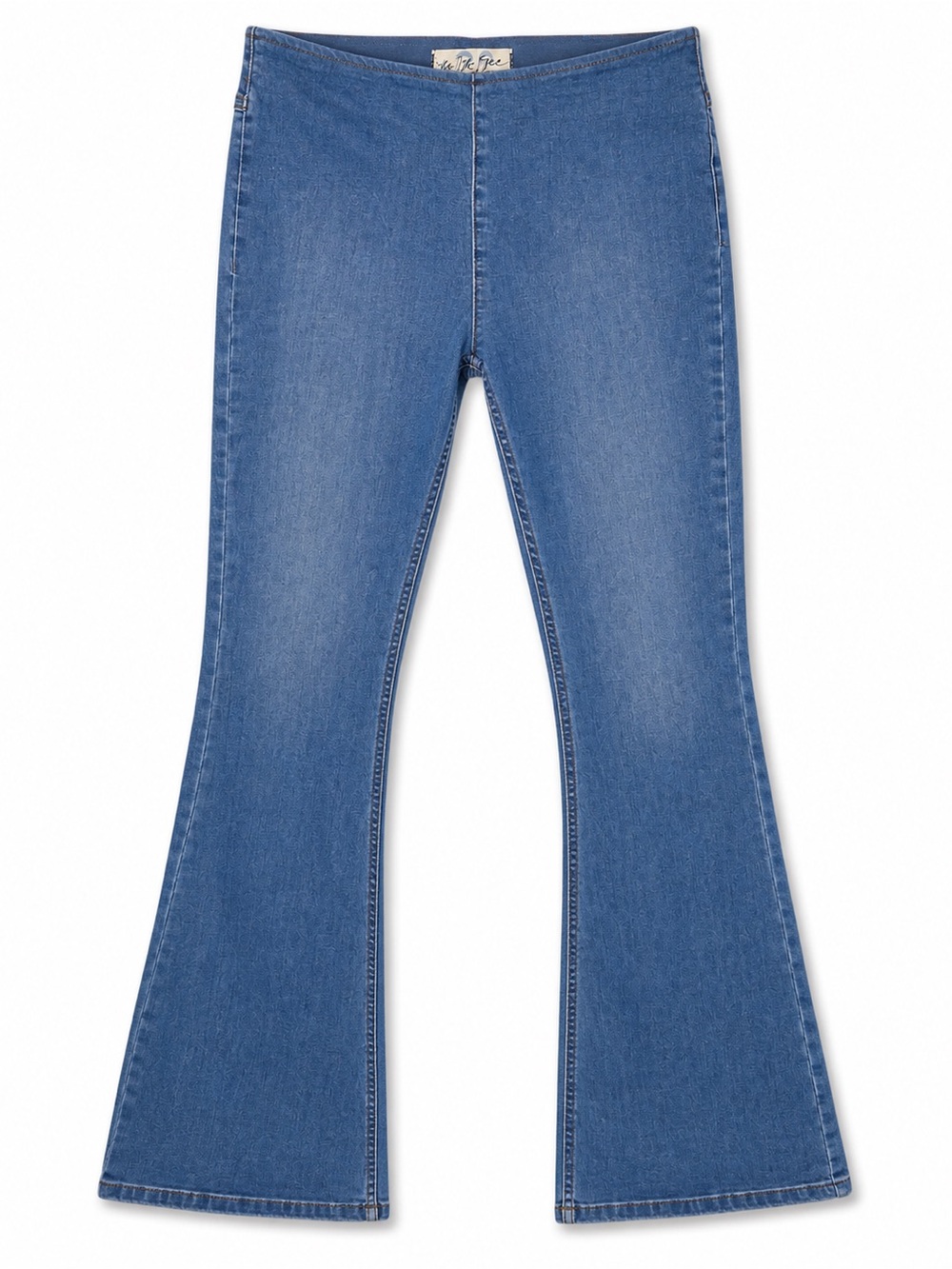 Free People We The Free Penny Pull On Flare Jeans Womens 29 Blue